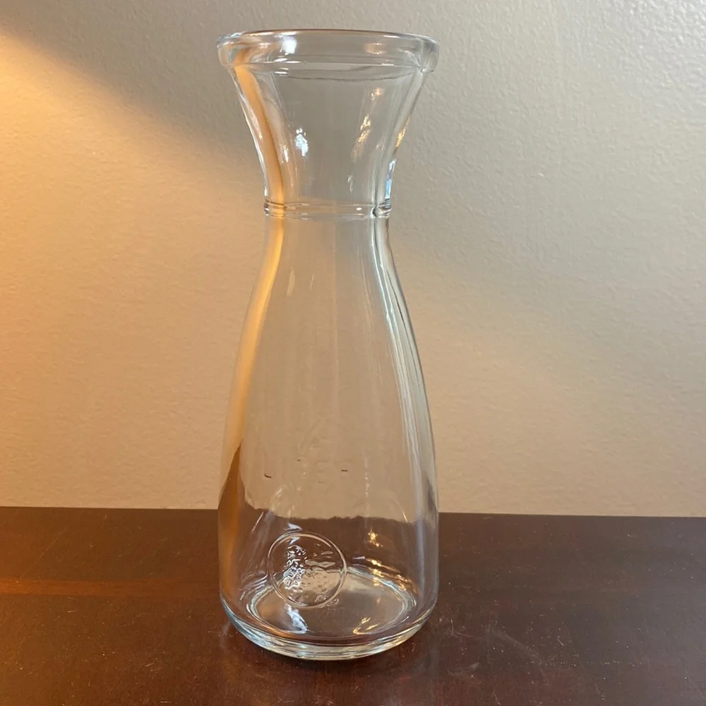 Vintage Glass 1/4 Liter Carafe Decanter Pitcher